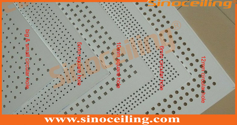 Perforated Gypsum Tile Types Of Perforated Gypsum Tile
