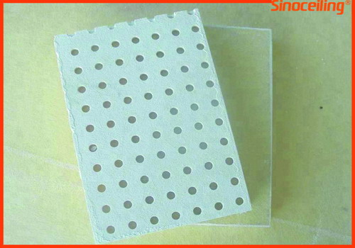 glass wool ceiling board,round perforation