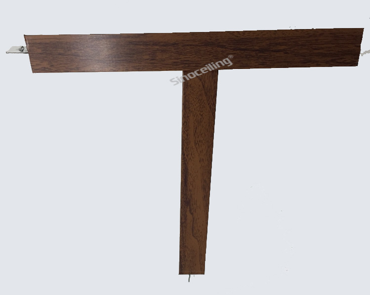 dark wood coating tee grid