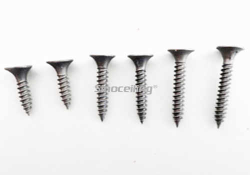 self tapping countersunk screws, white zinc