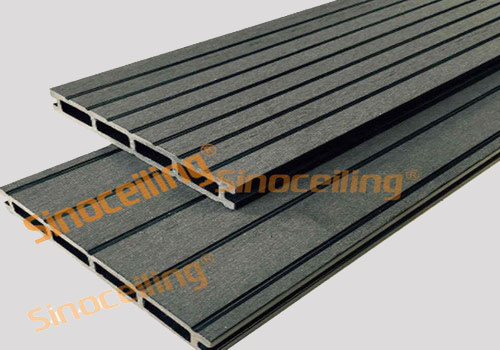 wood plasitc composite deck flooring