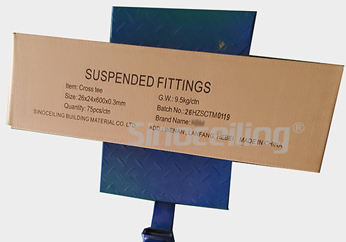 packing of T24 tee bars